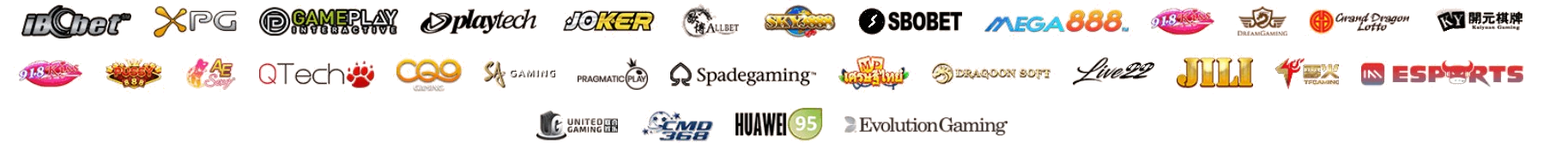 Gaming platform providers — Playtech, Mega888, 918Kiss, Pragmatic Play, JILI, Evolution Gaming, SBOBET and more